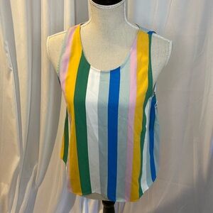187 NWT Abound Striped Tank Blouse Size Small